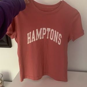 Hamptons pink crop top